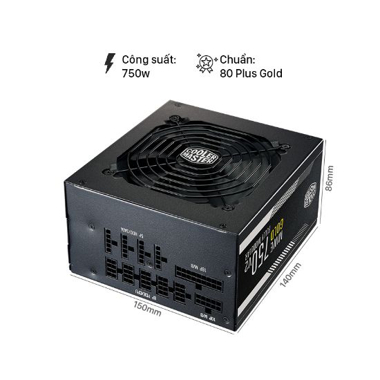 Ảnh của Nguồn máy tính Cooler Master MWE GOLD 750 - V2 750W 🖥⚡