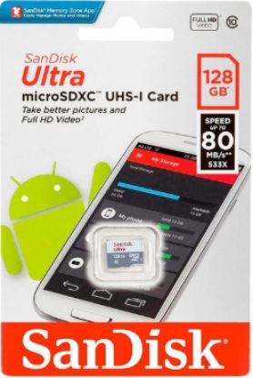 Ảnh của Thẻ nhớ SanDisk MicroSD Ultra 128GB – Tốc độ cao, dung lượng lớn