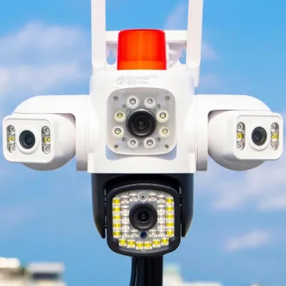 Ảnh của Camera Wifi Yoosee 4 Mắt 3 Khung Hình Phiên Bản Đặc Biệt 18MP Cả 3 Mắt Đều Xoay 360 Độ