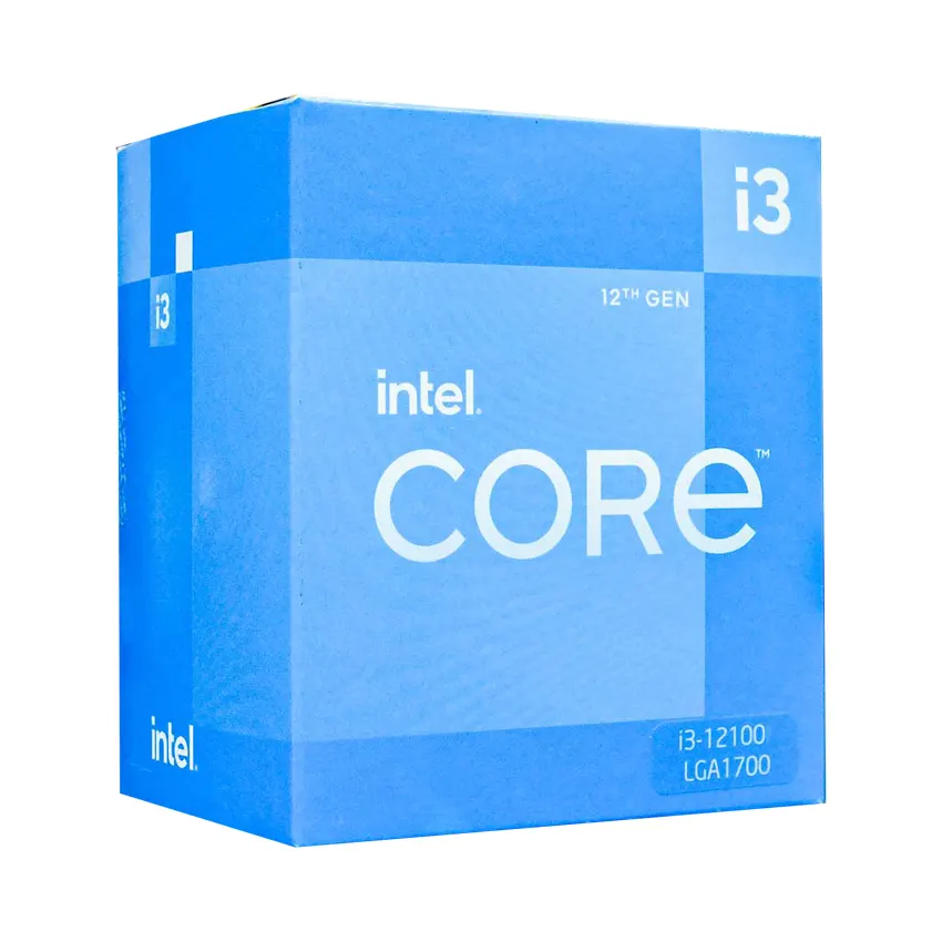 2022319811511 PU Intel Core i3-12100 (3.3GHz turbo up to 4.3GHz, 4 nhân 8 luồng, 12MB Cache, 58W)- Socket Intel LGA 1700)