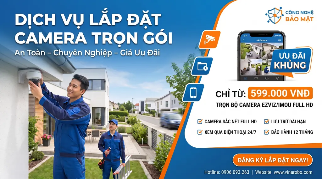 Dịch vụ lắp đặt camera trọn gói