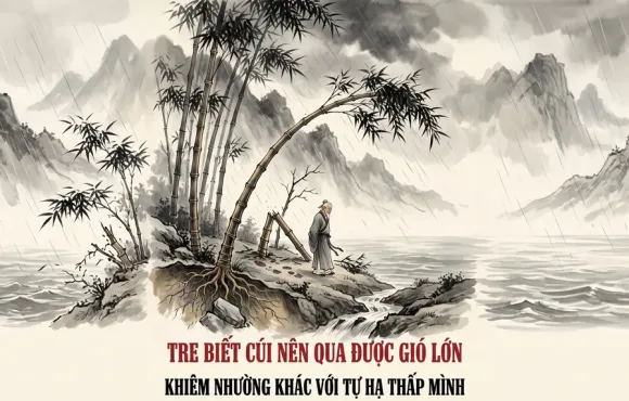 Tre biết cúi nên qua được gió lớn
